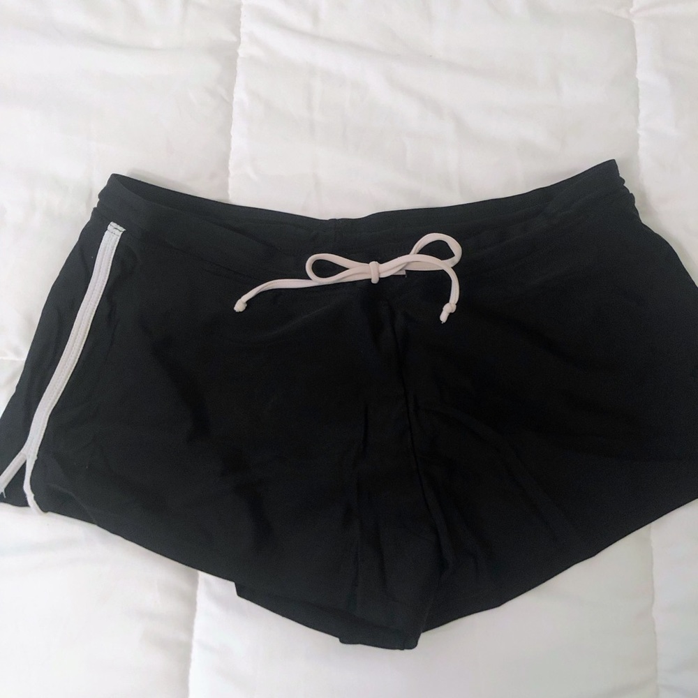 Black Swimsuit Shorts